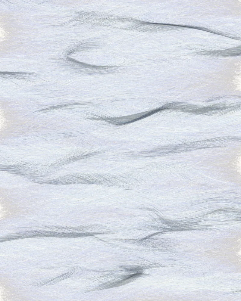Edition print: seven strata — engraved waves of graphite ink flowing in horizontal bands